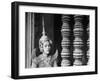 Religious Dancer at Temple of Angkor Wat, Wearing Richly Embroidered and Ornamented Costumes-Eliot Elisofon-Framed Photographic Print