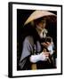 Religious Man Praying, Kyoto, Japan-Bill Bachmann-Framed Premium Photographic Print