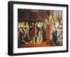 Religious Marriage of Napoleon I and Marie-Louise in Salon Carre at Louvre, on 2 April, 1810-Georges Rouget-Framed Giclee Print