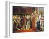 Religious Marriage of Napoleon I and Marie-Louise in Salon Carre at Louvre, on 2 April, 1810-Georges Rouget-Framed Giclee Print