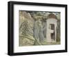 Religious Men Destroying Hut and Breaking Sword-Giovanni di Paolo-Framed Giclee Print