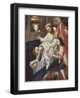 Religious Men Treating a Patient at St. Andrew Hospital, Cuzco-Marcos Zapata-Framed Giclee Print