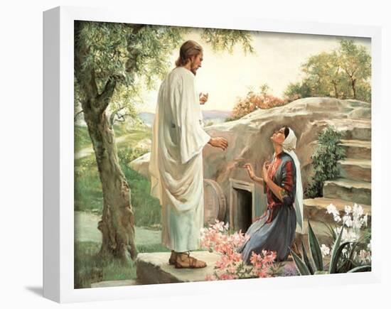 Religious Motivational Jesus Christ Mary Print POSTER-null-Framed Poster