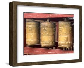 Religious Prayer Wheels, Ulaan Baatar, Mongolia-Bill Bachmann-Framed Photographic Print