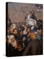 RELIGIOUS PROCESSION IN THE KURSK PROVINCE (Detail), 1881-1883 (Oil on Canvas)-Ilya Efimovich Repin-Stretched Canvas