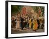 RELIGIOUS PROCESSION IN THE OAK Wood, 1878 (Oil on Canvas)-Ilya Efimovich Repin-Framed Giclee Print