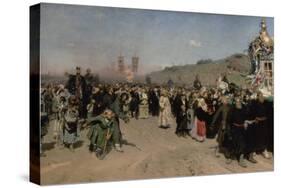 Religious Procession in the Province of Kursk, 1880-83-Ilya Efimovich Repin-Stretched Canvas