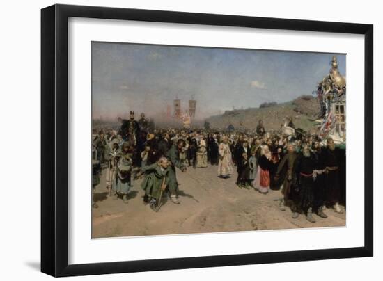 Religious Procession in the Province of Kursk, 1880-83-Ilya Efimovich Repin-Framed Giclee Print