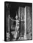 Religious Ritual Dancer in Temple of Angkor Wat, Wearing Richly Embroidered and Ornamented Costumes-Eliot Elisofon-Framed Stretched Canvas