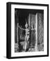 Religious Ritual Dancer in Temple of Angkor Wat, Wearing Richly Embroidered and Ornamented Costumes-Eliot Elisofon-Framed Photographic Print