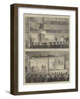 Religious Services in Gaol-Alfred Chantrey Corbould-Framed Giclee Print