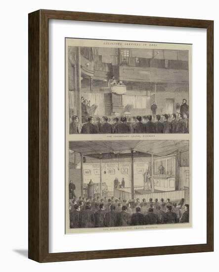 Religious Services in Gaol-Alfred Chantrey Corbould-Framed Giclee Print