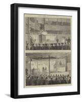 Religious Services in Gaol-Alfred Chantrey Corbould-Framed Giclee Print