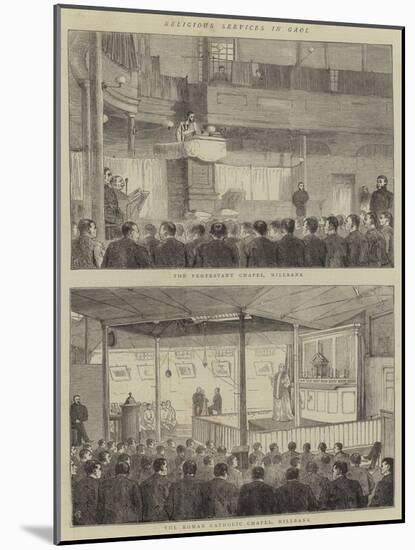 Religious Services in Gaol-Alfred Chantrey Corbould-Mounted Giclee Print