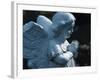 Religious Stone Carving of Angel-null-Framed Photographic Print