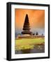 Religious Ulur Danu Temple in Lake Bratan, Bali, Indonesia-Bill Bachmann-Framed Photographic Print