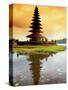 Religious Ulur Danu Temple in Lake Bratan, Bali, Indonesia-Bill Bachmann-Stretched Canvas