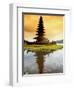 Religious Ulur Danu Temple in Lake Bratan, Bali, Indonesia-Bill Bachmann-Framed Photographic Print