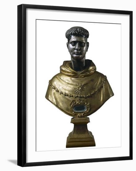 Reliquary Bust of Saint Thomas Aquinas (1225-1274)-null-Framed Photo