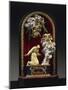 Reliquary of Saint Paschal Baylon in Silver, Ebony and Pietre Dure, 1690-Matfre Ermengau-Mounted Giclee Print