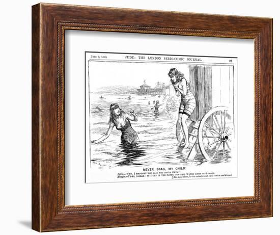 Reluctant Bather-null-Framed Art Print