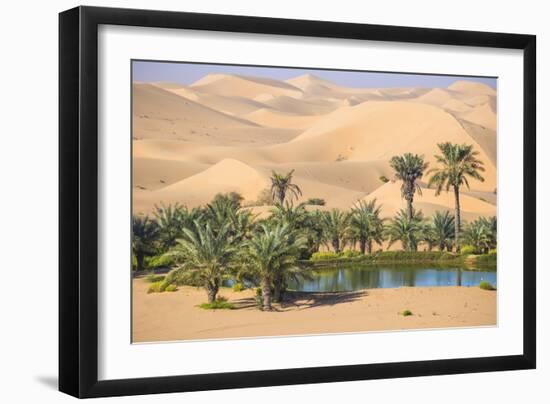 Remah Desert, Al Ain, Abu Dhabi, United Arab Emirates, Middle East-Jane Sweeney-Framed Photographic Print