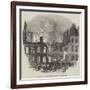 Remains in New Square, Lincoln's Inn, after the Recent Fire-null-Framed Giclee Print