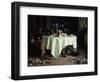 Remains of a Banquet, 1884-Angelo Morbelli-Framed Giclee Print