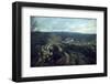 Remains of a bunker at a mountaintop in a wood in winter in Alsace-Axel Killian-Framed Photographic Print