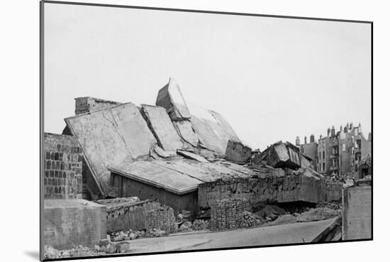 Remains of a U-Boat Pen, Kiel, Germany, C1945-C1965-null-Mounted Premium Giclee Print