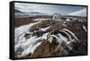 Remains of an Ancient Inuit Sod House-Doug Allan-Framed Stretched Canvas