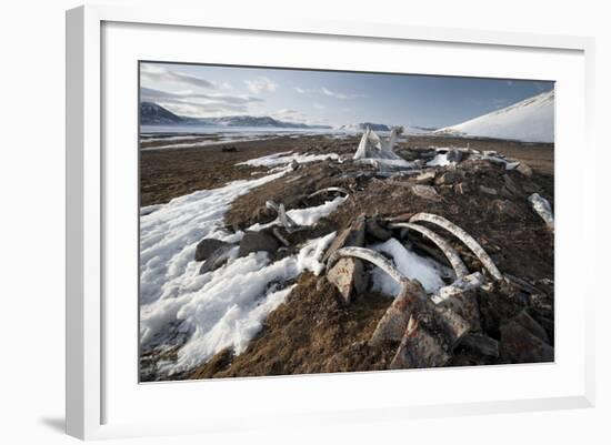 Remains of an Ancient Inuit Sod House-Doug Allan-Framed Photographic Print