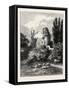 Remains of Ancient Castle, Hawarden Park, Wales, UK-null-Framed Stretched Canvas