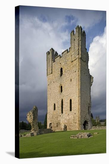 Remains of Eastern Tower, Ruins of Helmsley Castle (Circa 1120), North Yorkshire, United Kingdom-null-Stretched Canvas