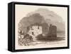 Remains of Flint Castle, Located in Flint, Flintshire, UK-null-Framed Stretched Canvas