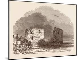 Remains of Flint Castle, Located in Flint, Flintshire, UK-null-Mounted Giclee Print