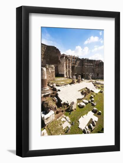 Remains of Forum of Augustus with the Temple of Mars Ultor, Rome, Latium, Italy, Europe-Nico Tondini-Framed Photographic Print