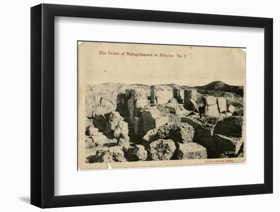 Remains of Nebuchadnezzar's Palace, Babylon-null-Framed Photographic Print