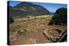 Remains of Oval Huts, Prehistoric Village of Capo Graziano, Aeolian Islands, Sicily, Italy-null-Stretched Canvas