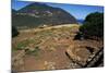 Remains of Oval Huts, Prehistoric Village of Capo Graziano, Aeolian Islands, Sicily, Italy-null-Mounted Giclee Print