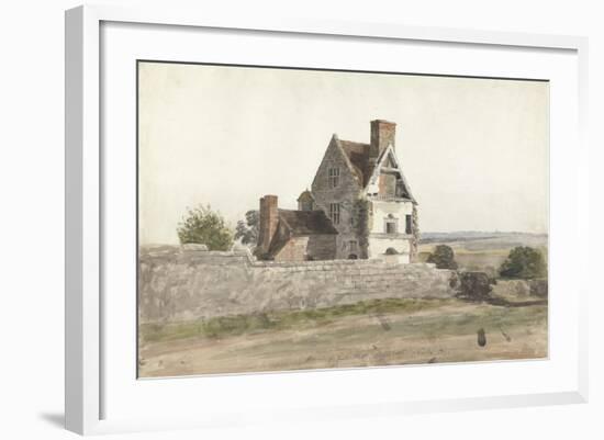 Remains of Parton Hall, Staffordshire, 1820-Cornelius Varley-Framed Giclee Print