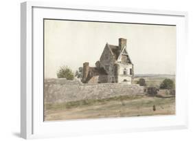 Remains of Parton Hall, Staffordshire, 1820-Cornelius Varley-Framed Giclee Print