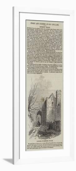 Remains of Richmond Palace-John Wykeham Archer-Framed Giclee Print