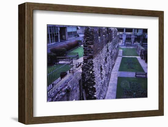 Remains of Roman Wall near Museum of London, 20th century-CM Dixon-Framed Photographic Print