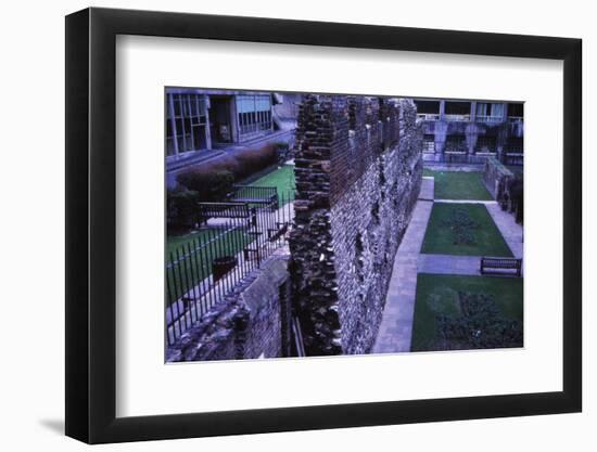 Remains of Roman Wall near Museum of London, 20th century-CM Dixon-Framed Photographic Print