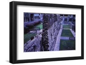 Remains of Roman Wall near Museum of London, 20th century-CM Dixon-Framed Photographic Print