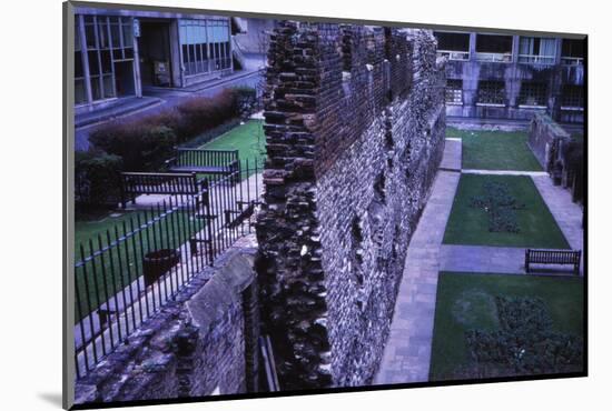 Remains of Roman Wall near Museum of London, 20th century-CM Dixon-Mounted Photographic Print
