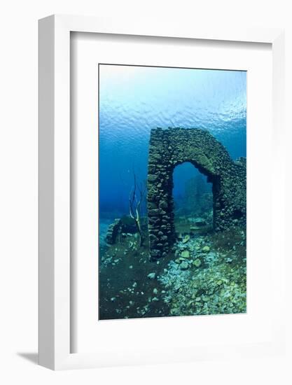 Remains of Submerged Mill, Lago Di Capo D'Acqua, Capestrano, Aquila, Abruzzo, Italy, May 2006-Franco Banfi-Framed Photographic Print
