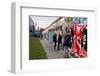 Remains of the Berlin Wall at the East Side Gallery in Berlin, Germany-null-Framed Premium Giclee Print
