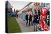 Remains of the Berlin Wall at the East Side Gallery in Berlin, Germany-null-Stretched Canvas